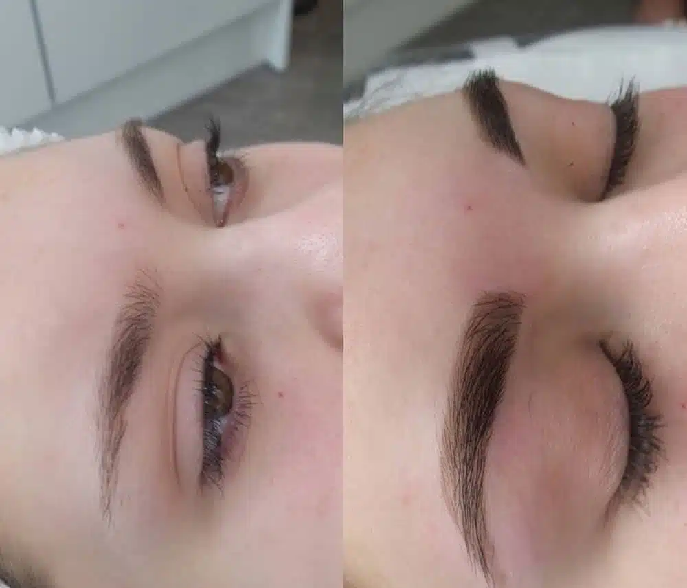 Natural henna brows treatment