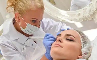 Professional eyeliner tattoo showing defined line