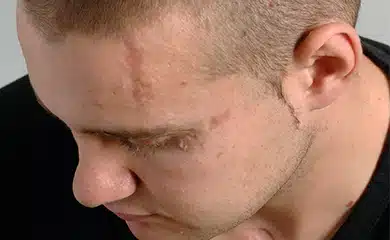 Burns and scars before MCA treatment